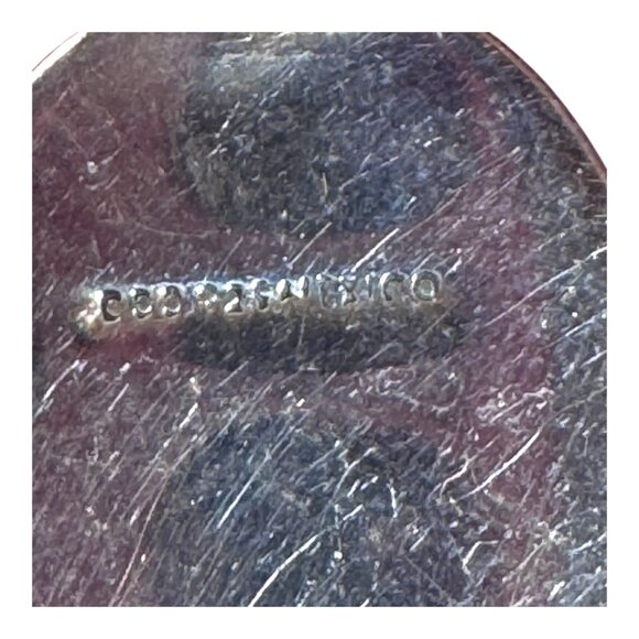 Vintage Designer Taxco Sterling Silver 925 Ruby In Zoisite Statement Pendant - Picture 6 of 7